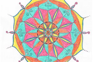 GRID METHOD MANDALAS